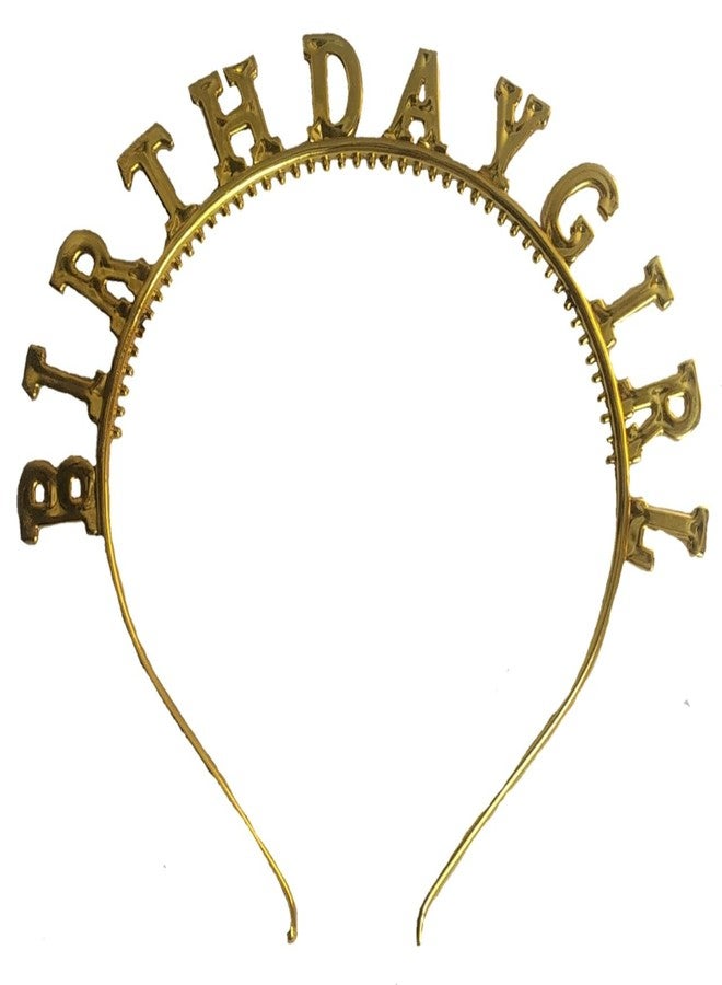 Fun Affairs Golden Birthday Girl Tiara/Crown for Happy Birthday Party Decoration Girl Head Band Color Gold 1 Pc - Image 2